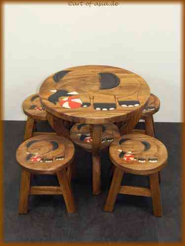 Kinder Tisch mit 4 Hocker