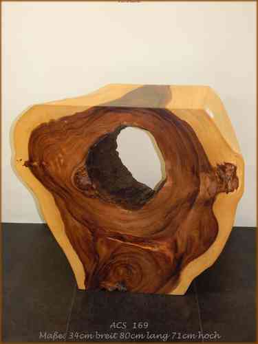 Akazien Holz Skulptur/Tisch